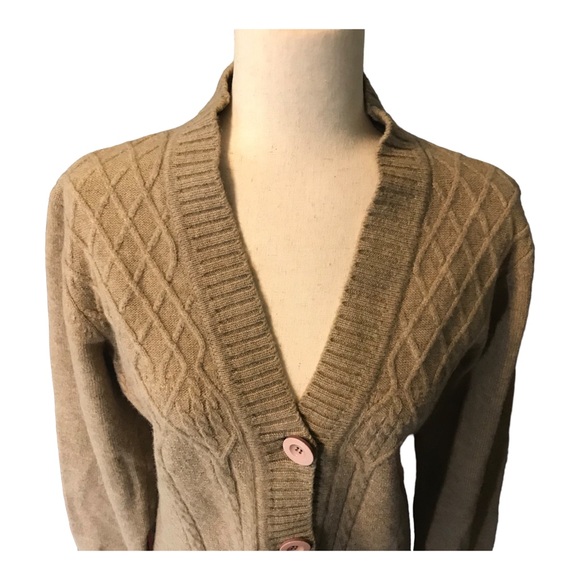 Oxford Lambswool Long Cardigan - Picture 7 of 10